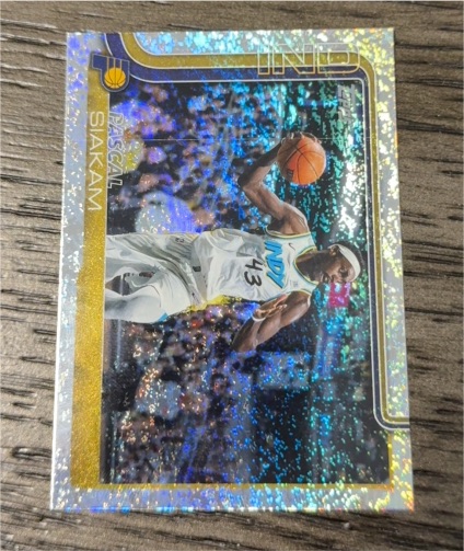 2025-26 Topps Flagship Pascal Siakam Sandglitter Indiana Pacers — front