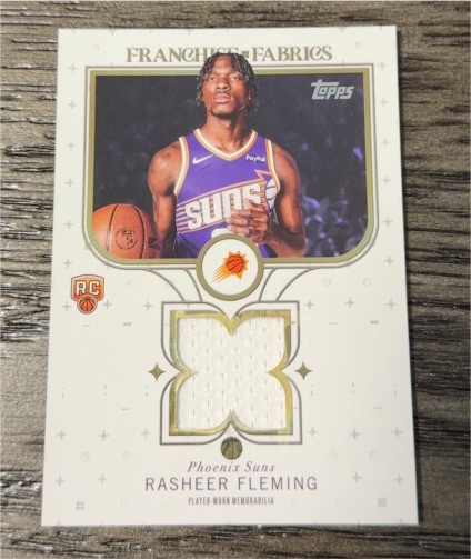 2025-26 Topps Franchise Fabrics #FF-RF Rasheer Fleming — front