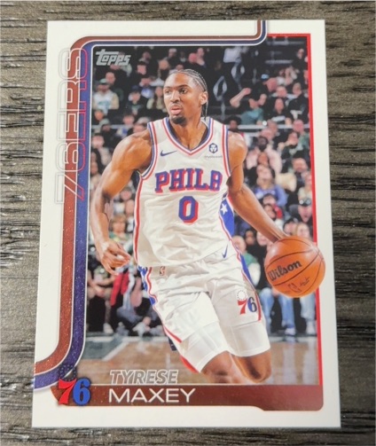 2025-26 Topps #21 Tyrese Maxey — front