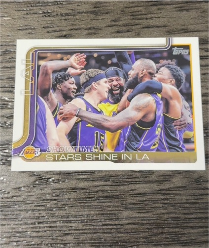 2025-26 Topps #293 Showtime! Stars Shine In LA Los Angeles Lakers — front