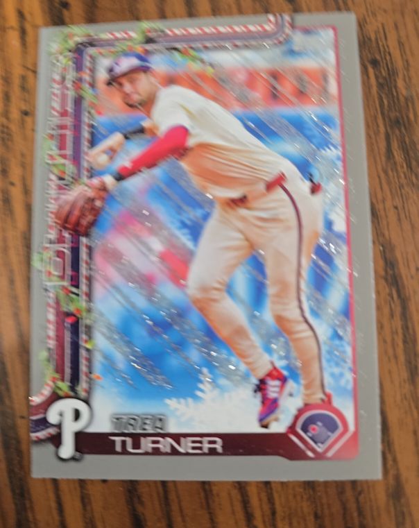 2025 Topps Holiday #H90 Trea Turner — front