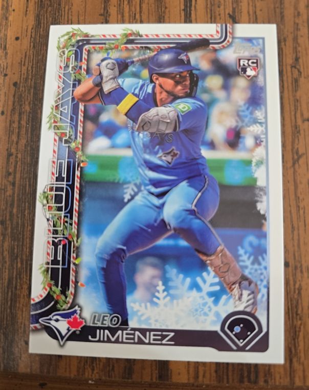 2025 Topps Holiday #H57 Leo Jimenez — front