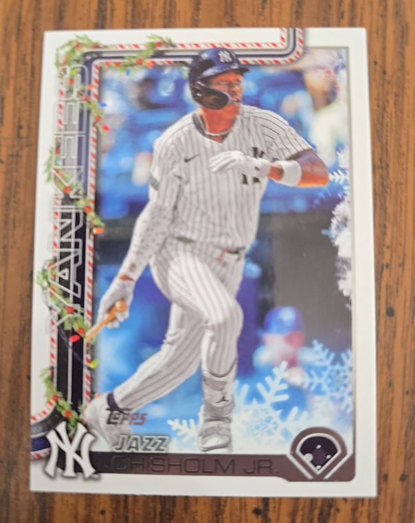 2025 Topps Holiday #H176 Jazz Chisholm Jr. — front