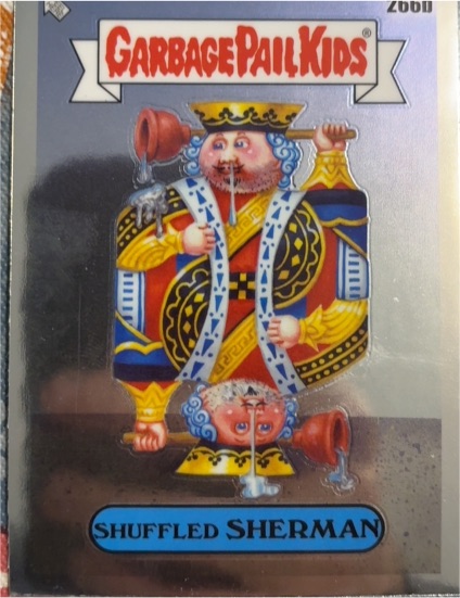 2024 Topps Chrome Garbage Pail Kids Original Series 7 #266b Shuffled Sherman — front