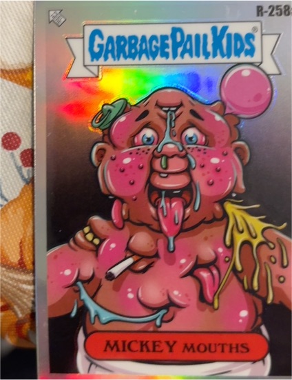 2024 Topps Chrome Garbage Pail Kids #R-258a Mickey Mouths — front