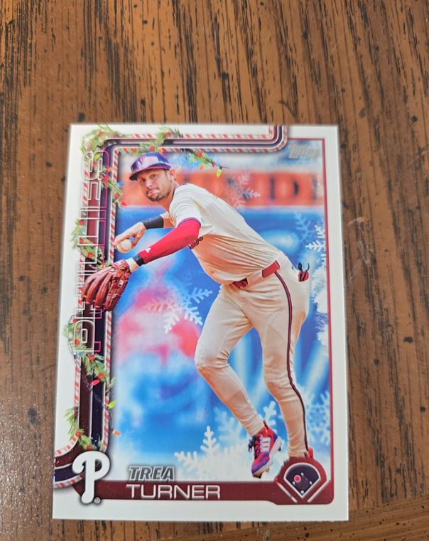2025 Topps Holiday #H90 Trea Turner — front