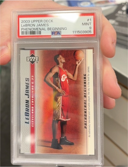 2003 Upper Deck #1 LeBron James Phenomenal Beginning — front