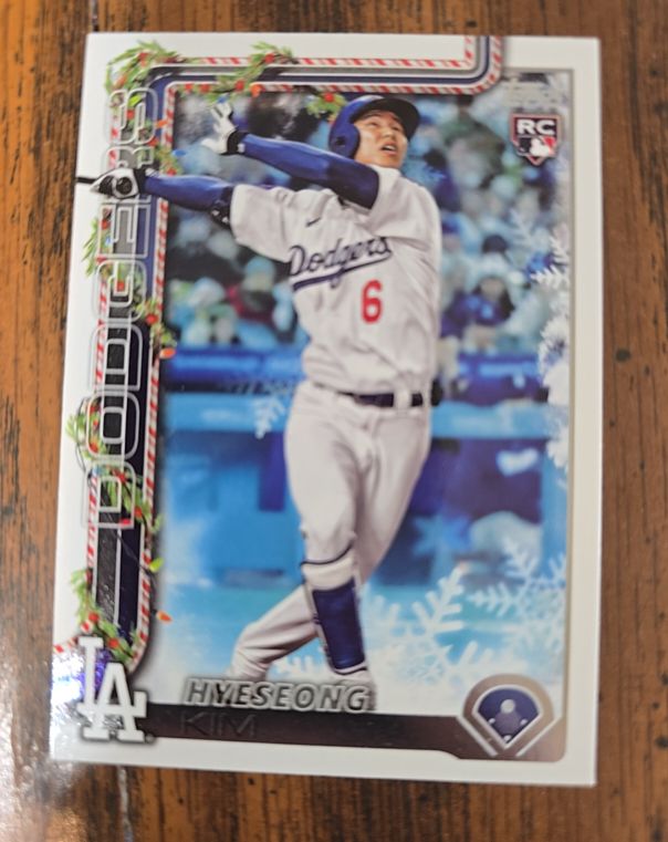 2025 Topps Holiday #H174 Hyeseong Kim — front