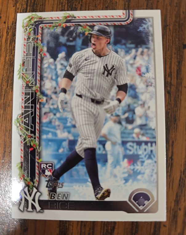 2025 Topps Holiday #H8 Ben Rice — front