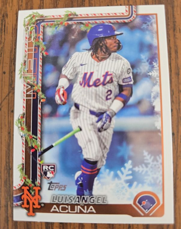2025 Topps Holiday #H113 Luisangel Acuna — front