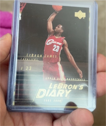 2003-04 Upper Deck LeBron's Diary #LJ15 LeBron James — front