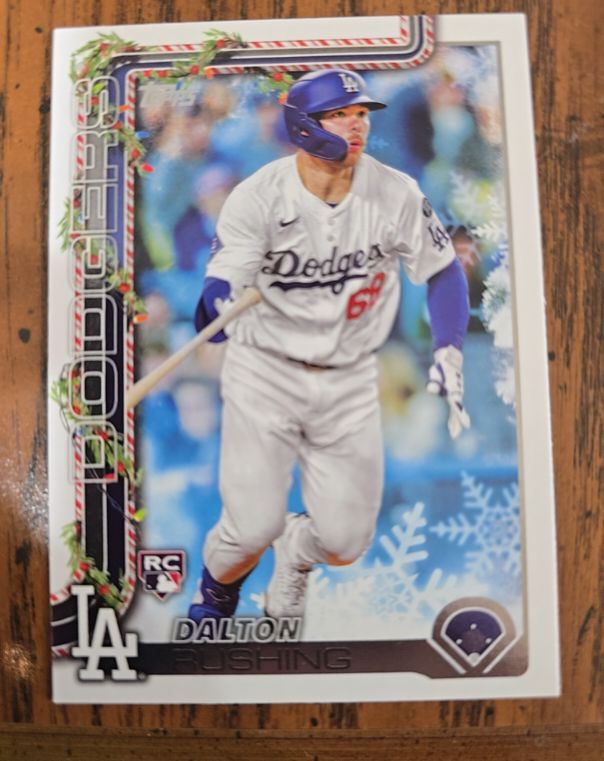 2025 Topps Holiday #H105 Dalton Rushing — front