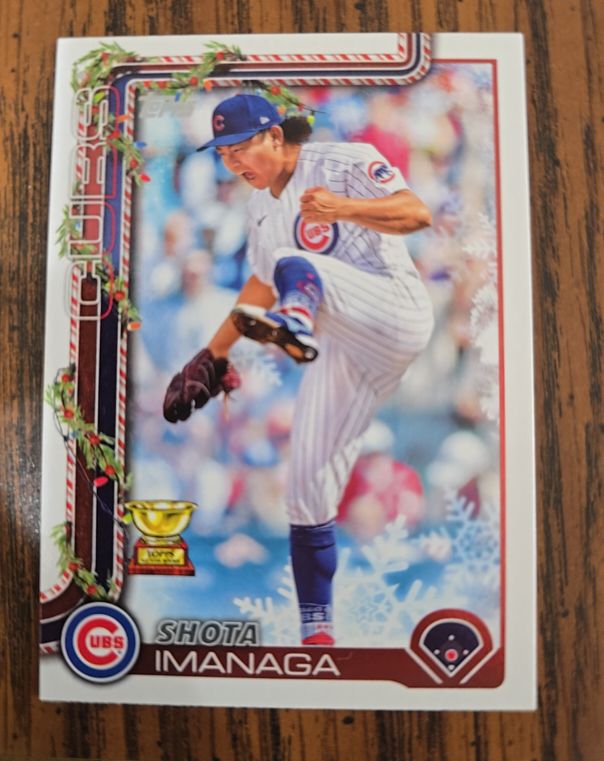 2025 Topps Holiday #H123 Shota Imanaga — front