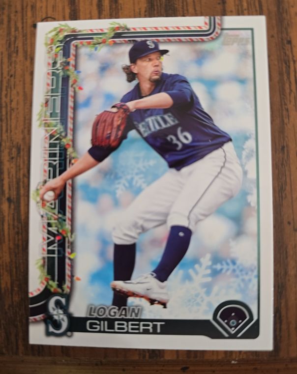 2025 Topps Holiday #H83 Logan Gilbert — front