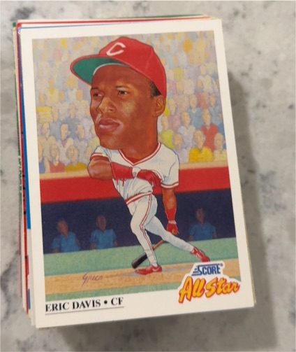 1991 Score #669 Eric Davis — front