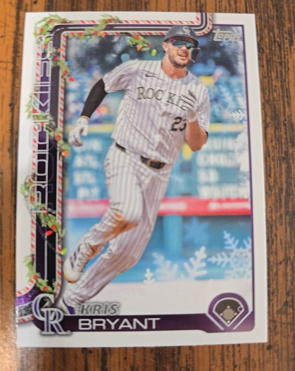 2025 Topps Holiday #H81 Kris Bryant — front