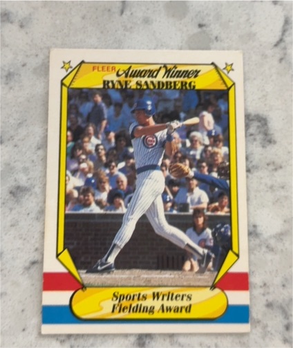 1987 Fleer Award Winners #35 Ryne Sandberg — front