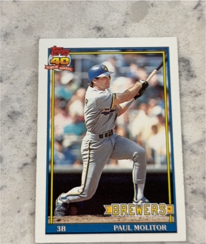 1991 Topps #95 Paul Molitor — front