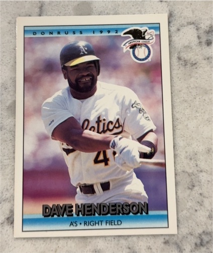 1992 Donruss #21 Dave Henderson — front