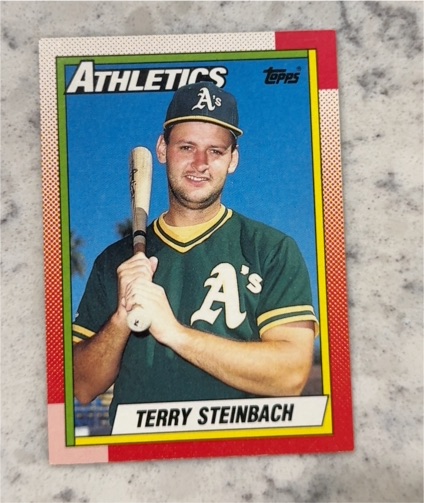 1990 Topps #145 Terry Steinbach — front