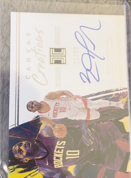 2020-21 Panini Impeccable Canvas Creations #CC-EG Eric Gordon — front