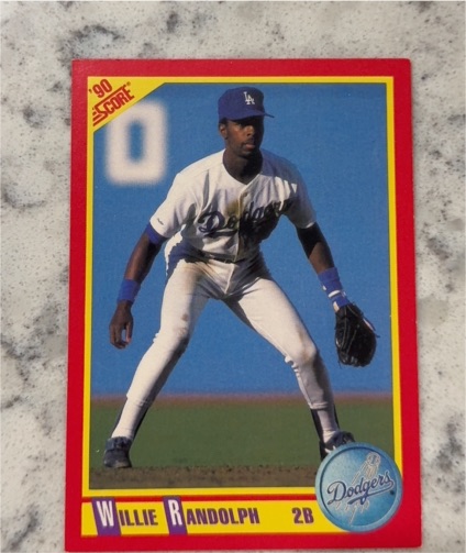 1990 Score #395 Willie Randolph — front