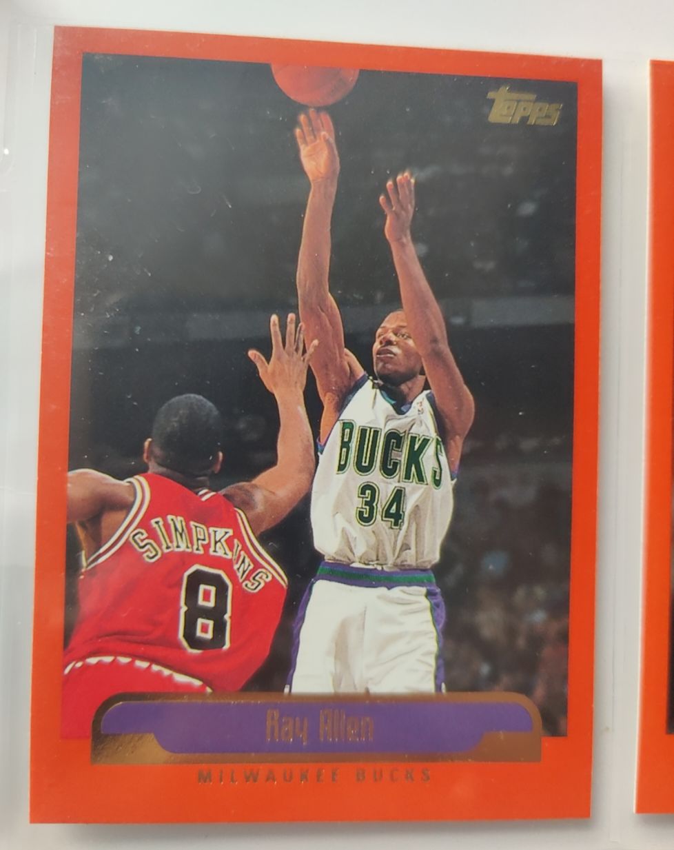 1999-00 Topps #218 Ray Allen — front