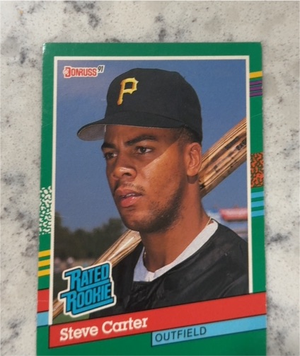 1991 Donruss #418 Steve Carter — front