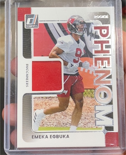 2025 Donruss #RPJ-EEA Emeka Egbuka Rookie Phenom Patch — front