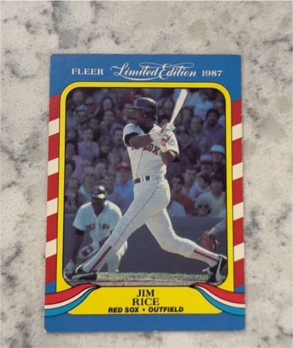 1987 Fleer Limited Edition #35 Jim Rice — front