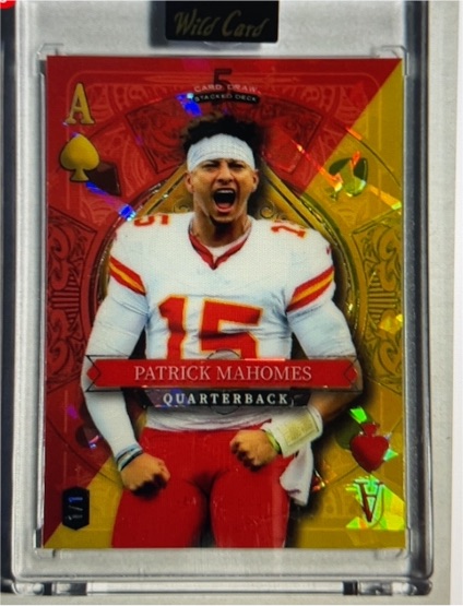 2024 Wild Card Stacked Deck #Ace of Spades Patrick Mahomes — front