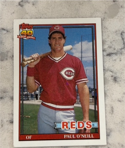 1991 Topps #122 Paul O'Neill — front