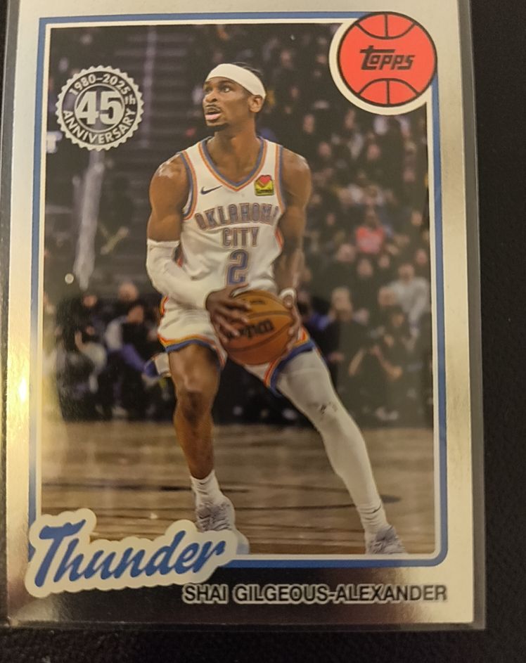 2025 Topps 45th Anniversary #80BK-91 Shai Gilgeous-Alexander — front