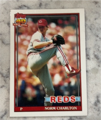 1991 Topps #309 Norm Charlton — front