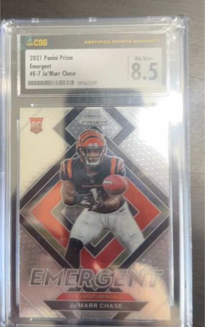 2021 Panini Prizm #E-7 Ja'Marr Chase — front