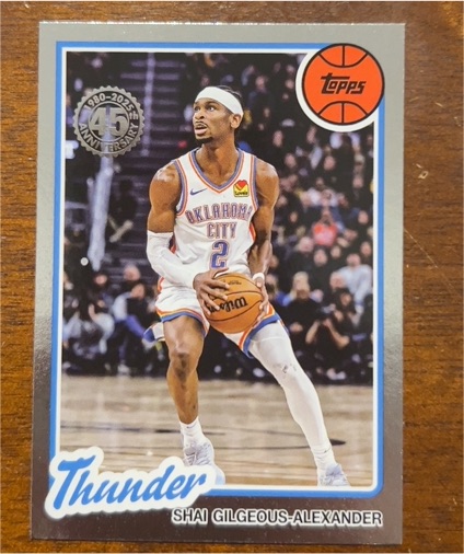 2025-26 Topps 45th Anniversary #80BK-91 Shai Gilgeous-Alexander — front