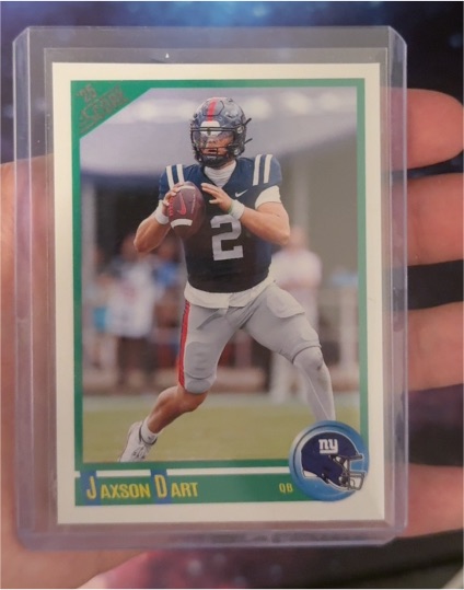 2025 Score Anniversary Rookie #9 Jaxson Dart — front