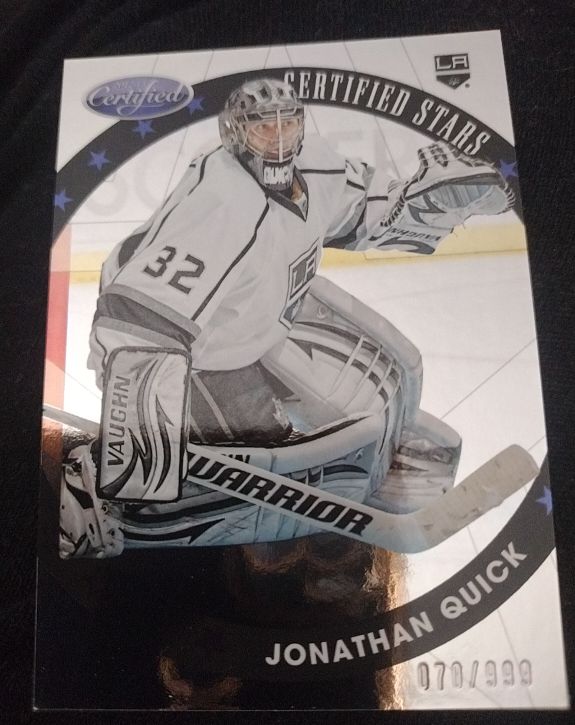 2012-13 Panini Certified #S5 Jonathan Quick Certified Stars — front