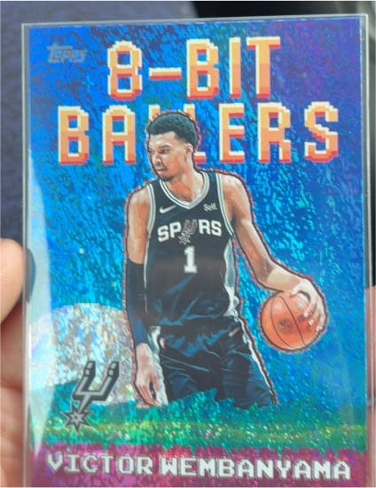 2025-26 Topps #8B-4 Victor Wembanyama 8-Bit Ballers — front