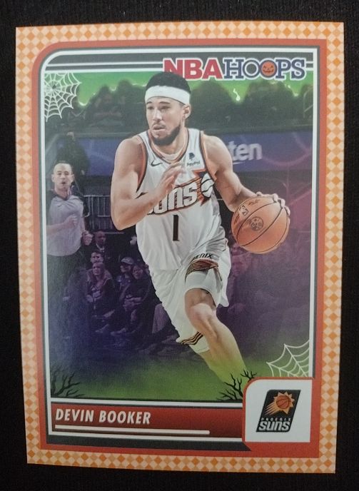 2023-24 Panini NBA Haunted Hoops Orange #96 Devin Booker — front