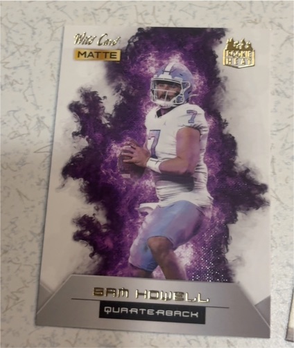 2022 Wild Card Matte Rookie Heat #RH-23 Sam Howell — front