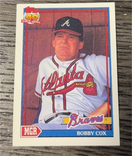 1991 Topps #759 Bobby Cox — front