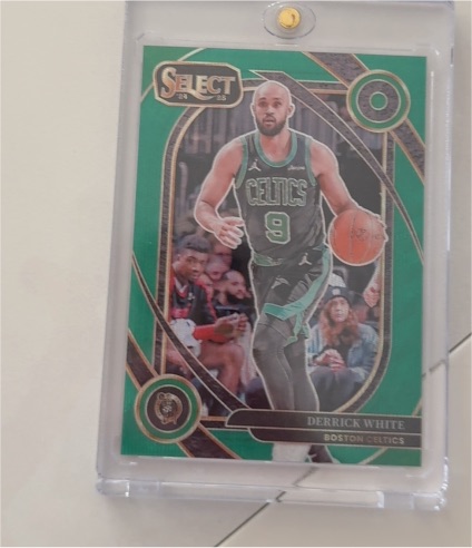2024-25 Panini Select #264 Derrick White Courtside Blue Stars Prizm — front