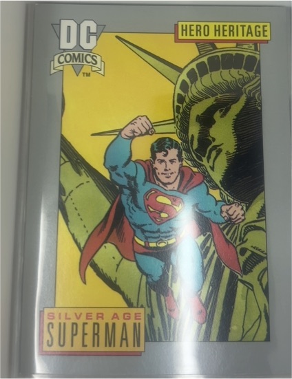 1991 Impel DC Comics Hero Heritage #17 Silver Age Superman — front