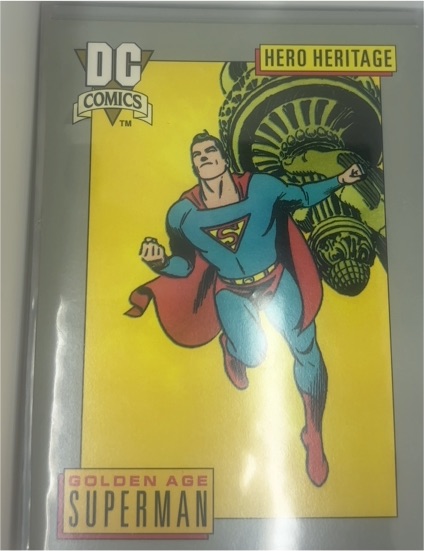 1992 Impel DC Cosmic #16 Golden Age Superman — front