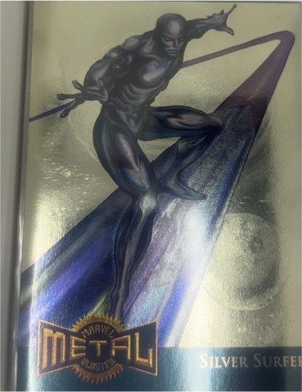 1995 Fleer Marvel Metal Blaster #11 Silver Surfer — front
