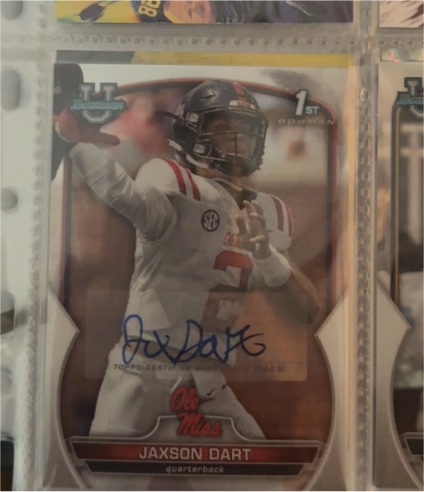 2022 Bowman University Chrome #94 Jaxson Dart — front