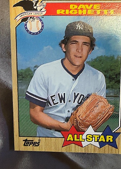1987 Topps #616 Dave Righetti — front