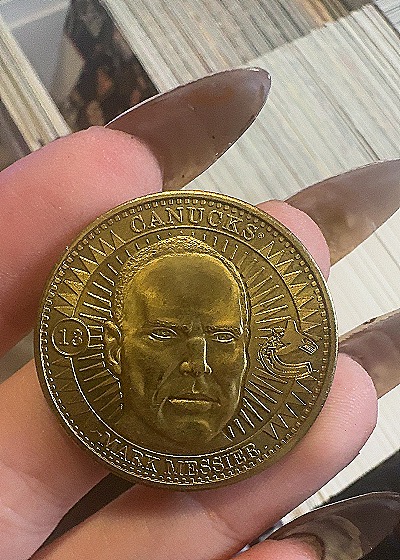 1997-98 Pinnacle Mint Coins Brass #13 Mark Messier — front
