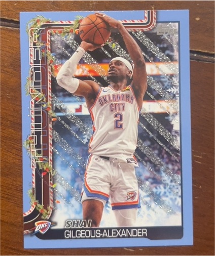 2025-26 Topps Holiday #H90 Shai Gilgeous-Alexander — front